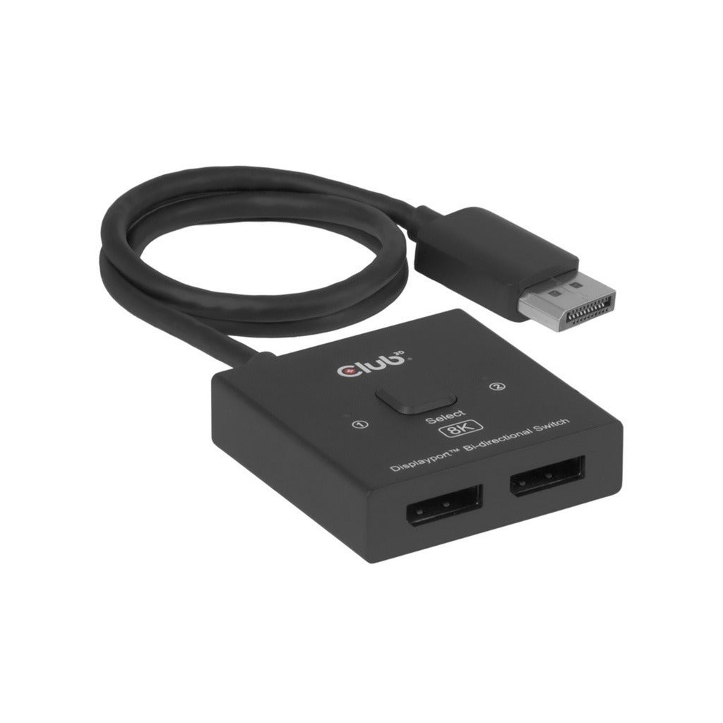 Switch DisplayPort Club 3D DisplayPort 2 in 1 bidirezionale 8K (nero)