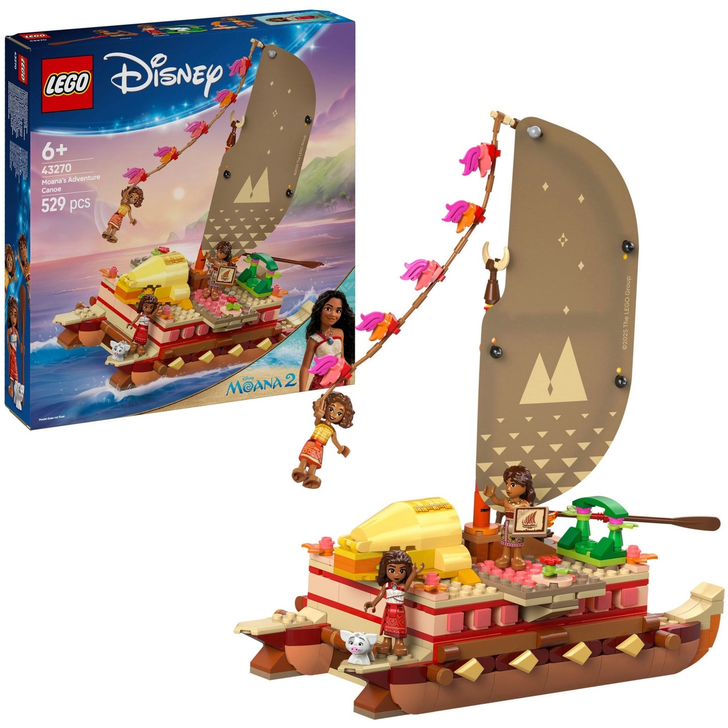 LEGO LEGO Princesa 43270 Vaiana's Adventure Kano