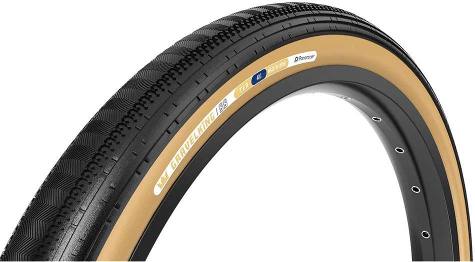 Cubierta plegable Panaracer Gravel King semi-slick TLR