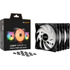 Be quiet! light wings lx pwm high-speed rgb case fans (zwart, 3 stuks, 120 x 120 x 25 mm)