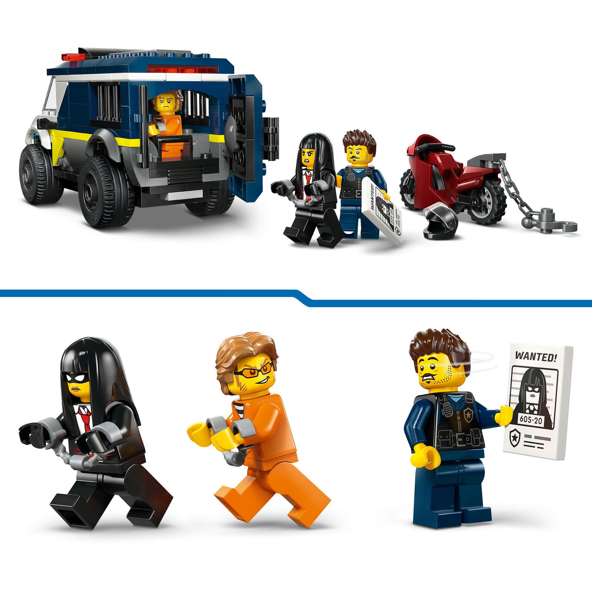Lego city policía 60479 policía transporte de prisioneros | 2 piezas