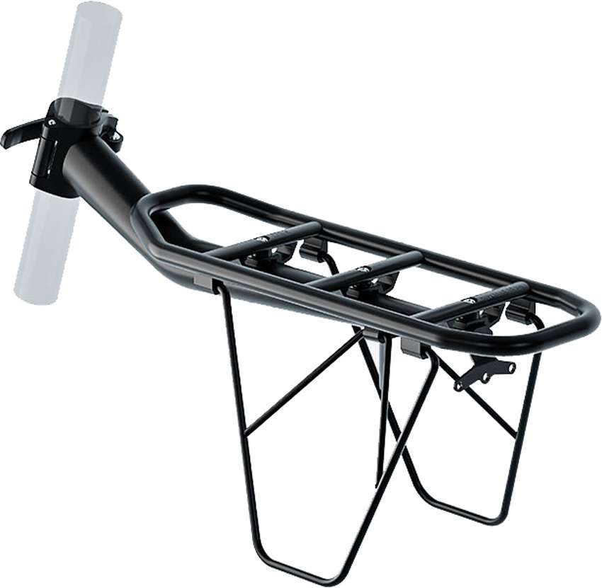 Racktime clipit 2.0 zadelpen bagagedrager zwart