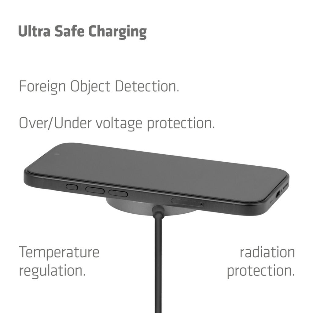 Caricabatterie wireless Club 3D CAC-3027 Qi2 25 W (nero, certificato Qi, compatibile MagSafe, supporto magnetico)