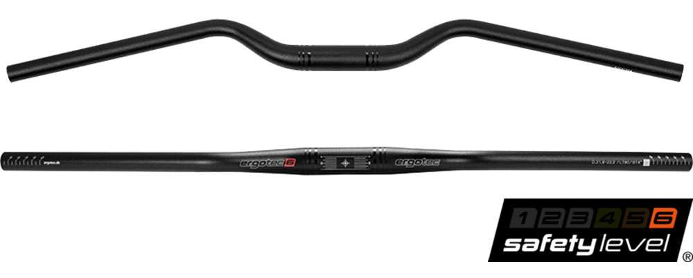 Ergotec Dirección M-Bar Sport 31.8 14 ° Matte negro