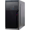 Inter-tech it-6502 romea mini tower behuizing (zwart | 2x usb-a)