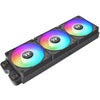 Thermaltake ct120 ex argb Sync ventola di raffreddamento per PC (pacchetto da 3 ventole) ventole per case (nero, 3 pezzi, 120 x 120 x 25 mm, pwm)