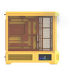 Thermaltake view 600 tg carcasa de torre grande de caramelo de mantequilla (amarillo | 2x USB-A | 1x USB-C | vidrio templado)