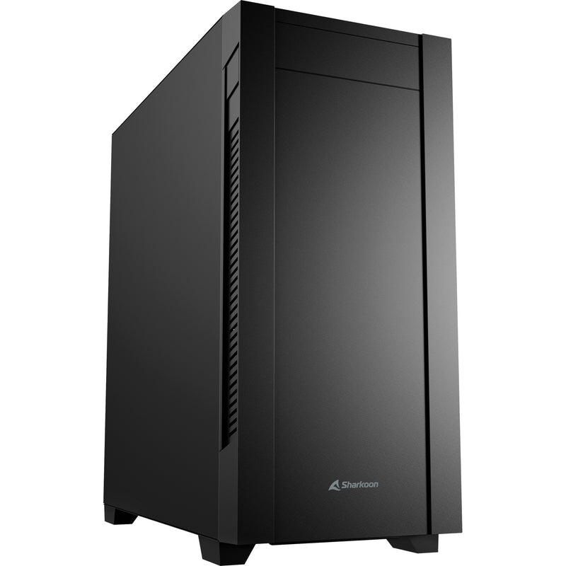 Sharkoon s25-v2 midi tower behuizing (zwart | 2x usb-a | 1x usb-c)