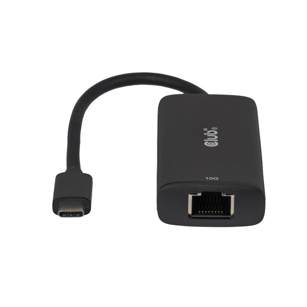 Club 3D CAC-2531 Adattatore Ethernet da USB-C a RJ45 10G (nero)