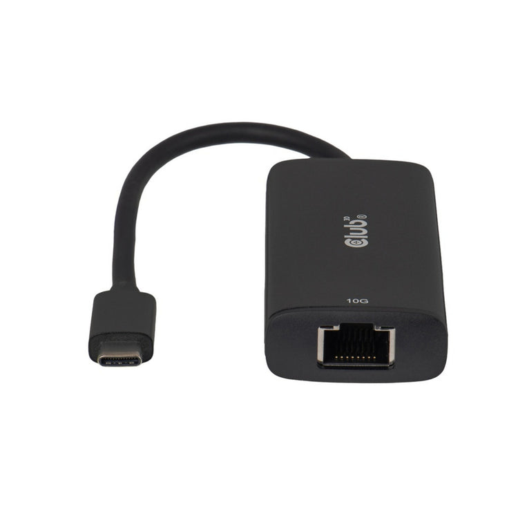 Club 3d usb-c naar 10gb-lan ethernet adapter (zwart)
