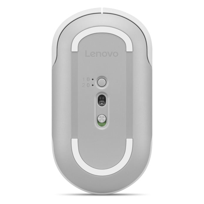 Ratón Bluetooth silencioso Lenovo 350 (gris claro, 2400 DPI, Bluetooth® 5.3)