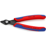 Knipex electronic super knips 78 81 125 elektronica-tang (rood blauw, verbinding met roestvrij stalen klinknagel, draadklem) - afbeelding 2