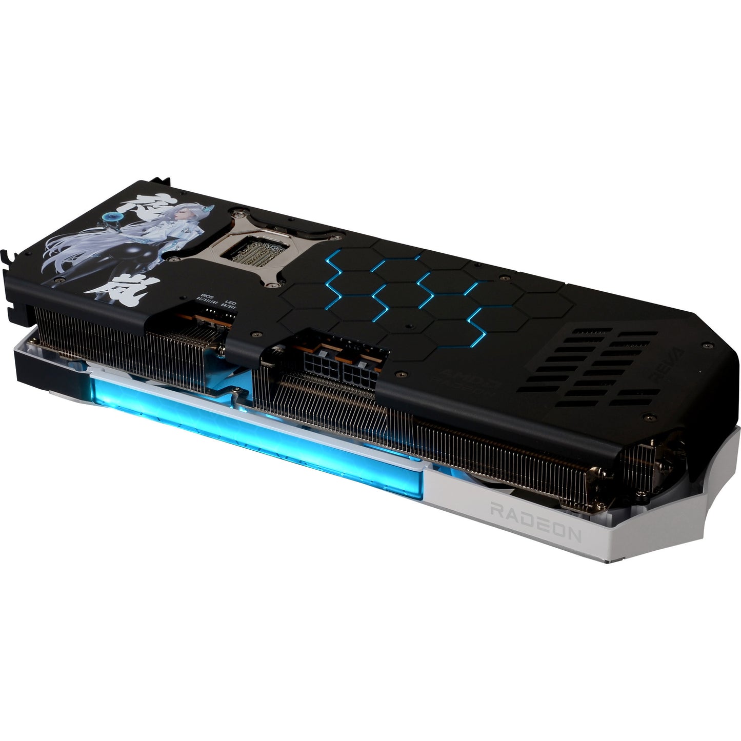 Scheda grafica Powercolor Radeon RX 9070 XT Hellhound Reva16GB in edizione limitata (bianco nero, RDNA4, GDDR6, 3x display port, 1x HDMI)