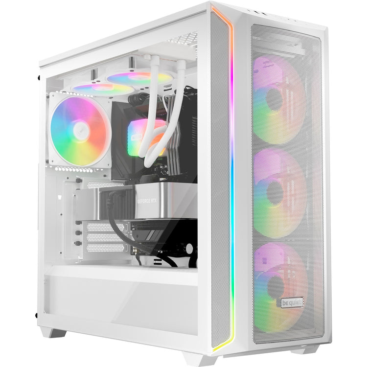 Be quiet! light wings lx pwm high-speed rgb case fans (wit, 3 stuks, 120 x 120 x 25 mm)