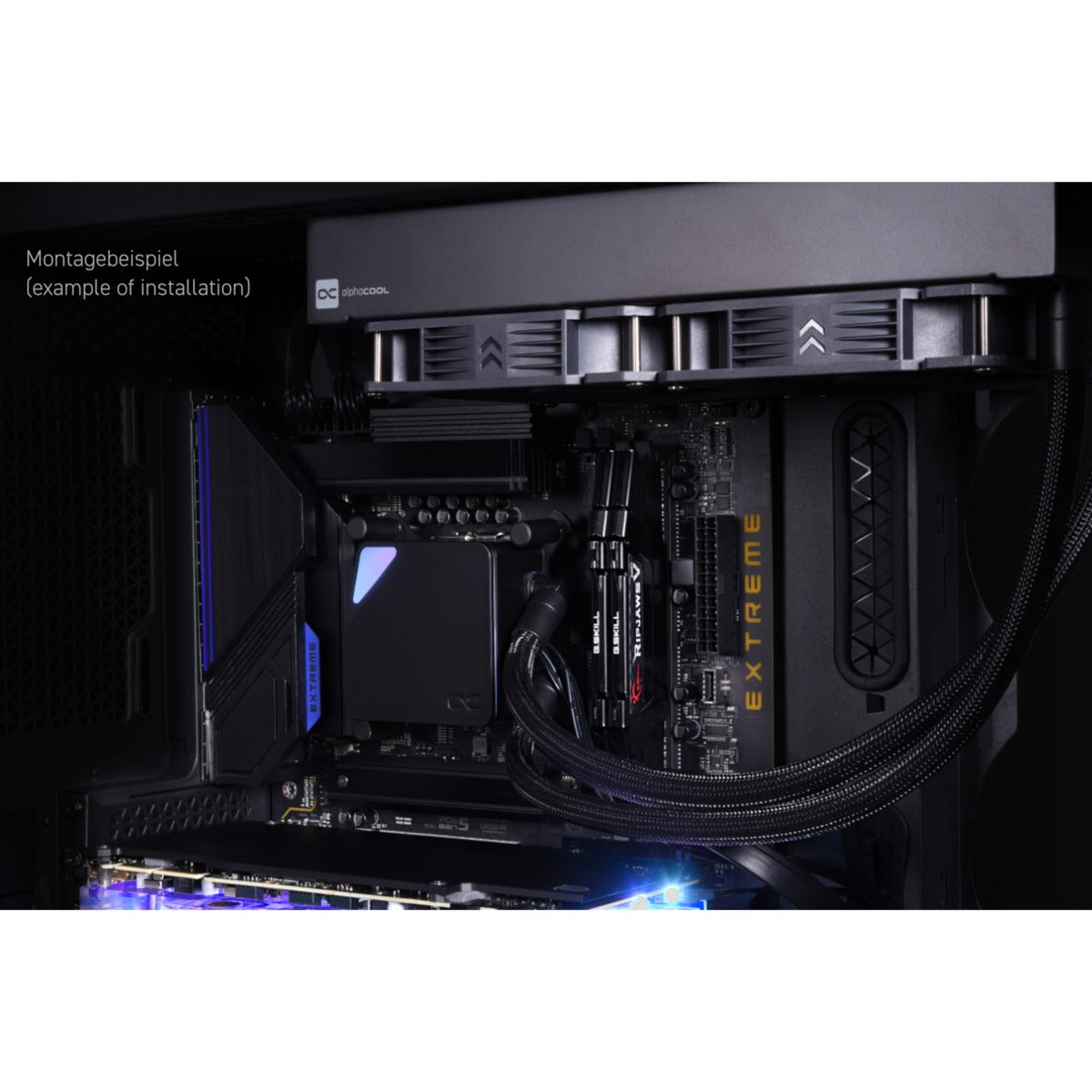 Alphacool core ocean t38 420 raffreddamento ad acqua (nero)