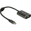 Delock usb-c (male) > mini displayport (female) met pd functie adapter (donkergrijs, 0,2 meter)