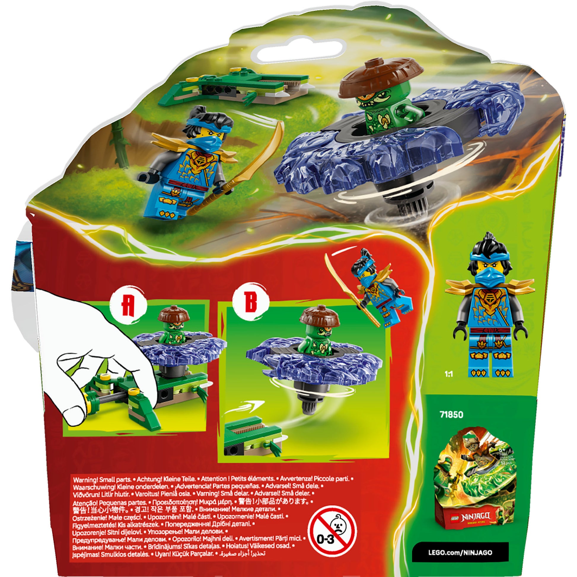 Lego Ninjago 71849 nya vs. campione di mutazione nello spinner | 2 pezzi