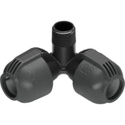 Gardena hoekstuk 25 mm x 3 4 buitendraad verbinding (zwart grijs, 2783-20) - afbeelding 1