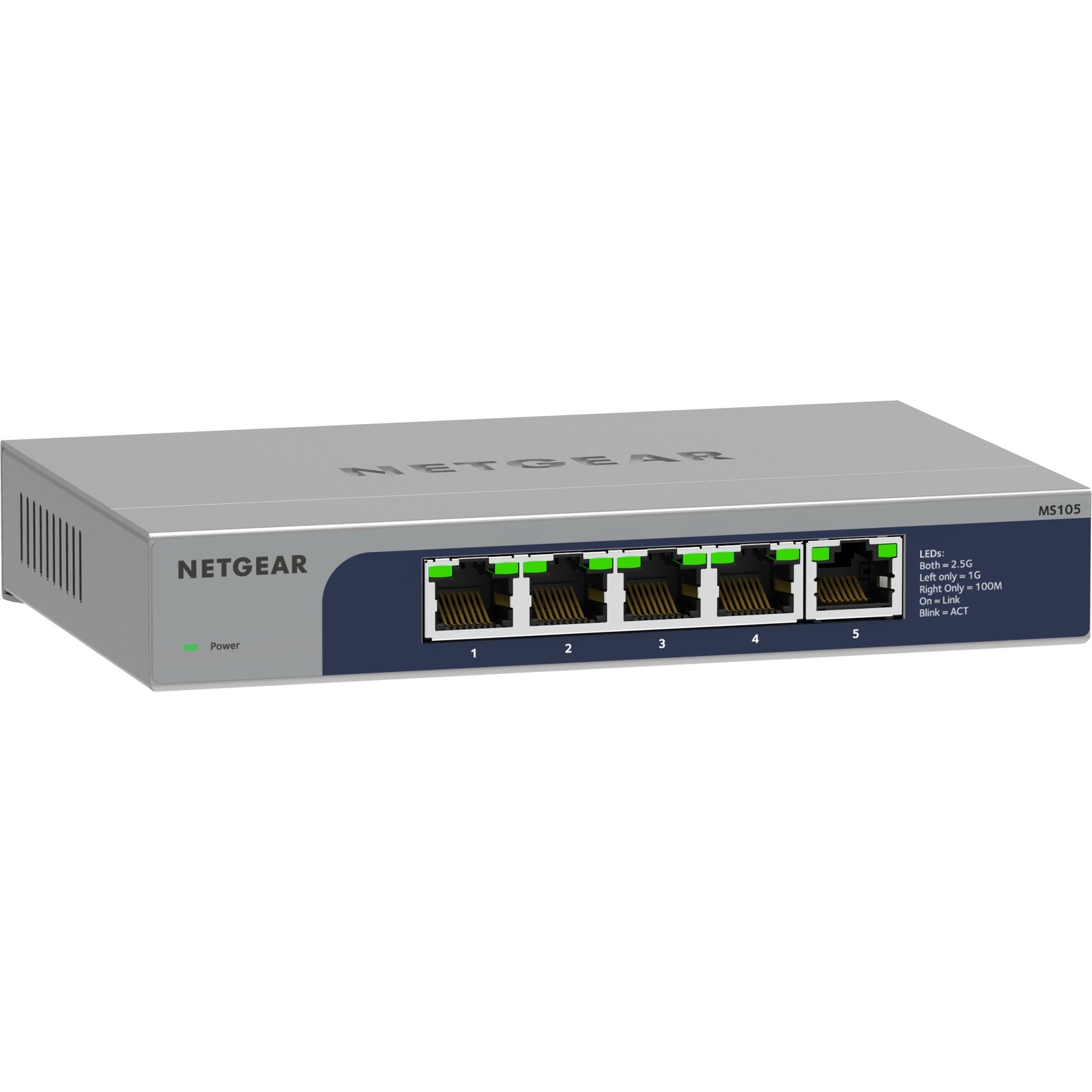 Netgear 5-poort multi-gigabit 2.5g Ethernet no administrado SWI no administrado