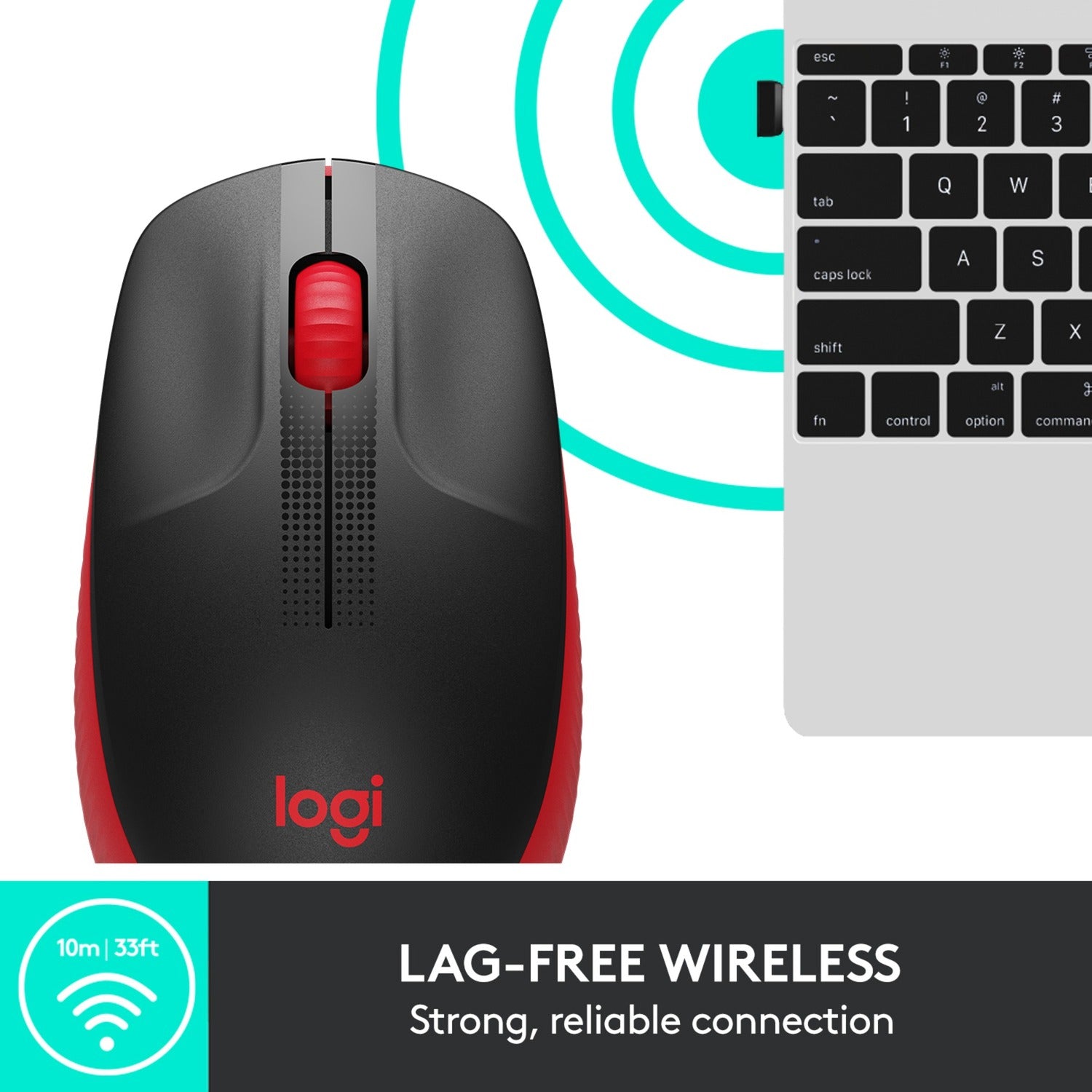 Logitech M190 Mouse wireless full-size