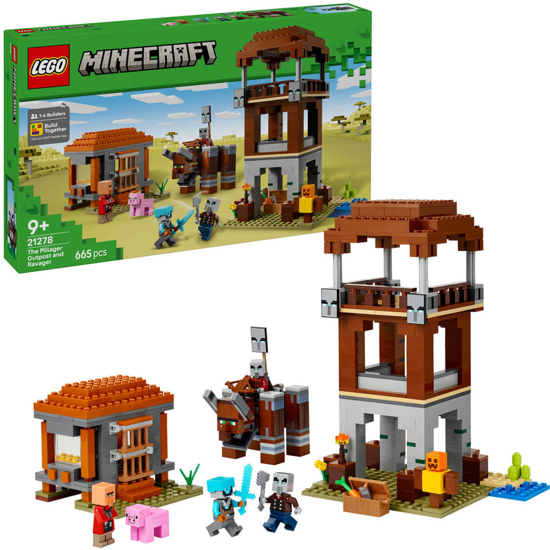 HOPPE LEGO 21278 Minecraft Il looter buitenpost e distrugge
