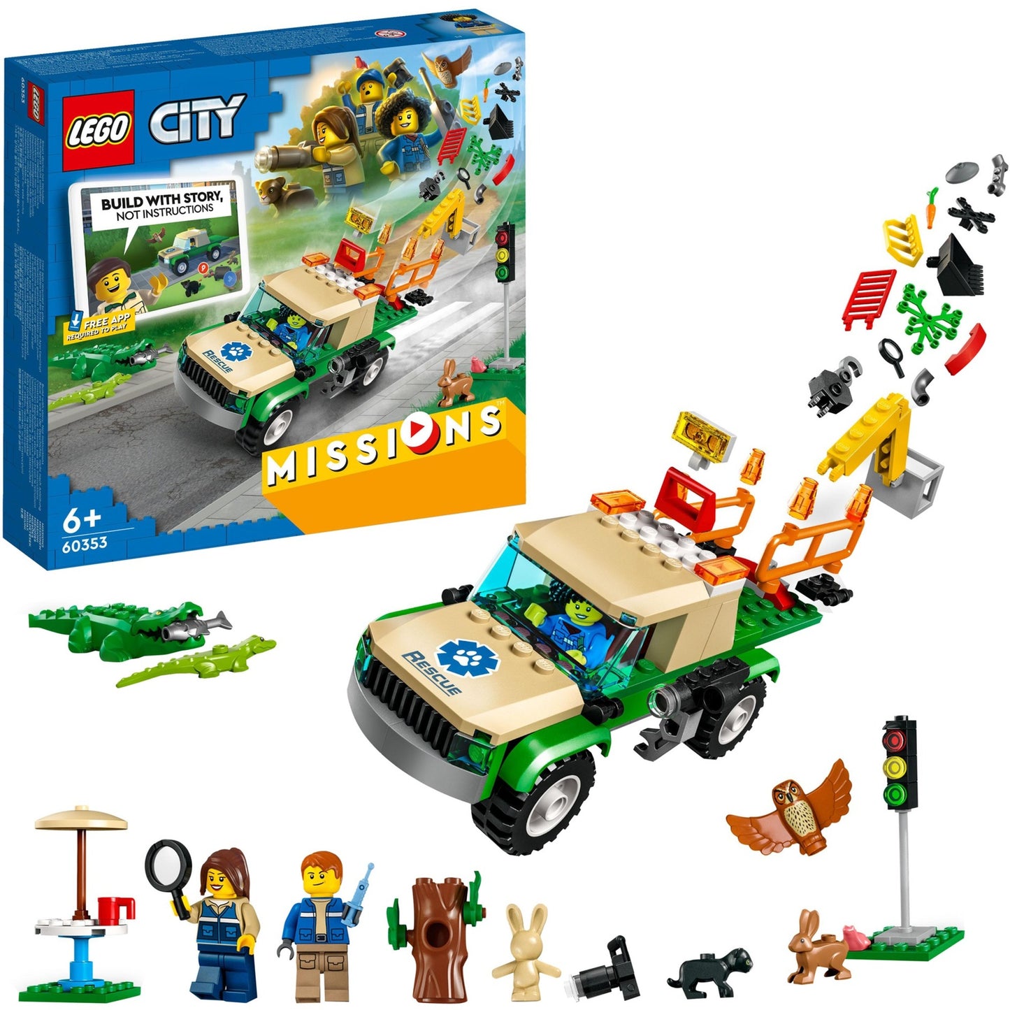 Lego City - Juguete de construcción para misiones de rescate de animales salvajes (60353)