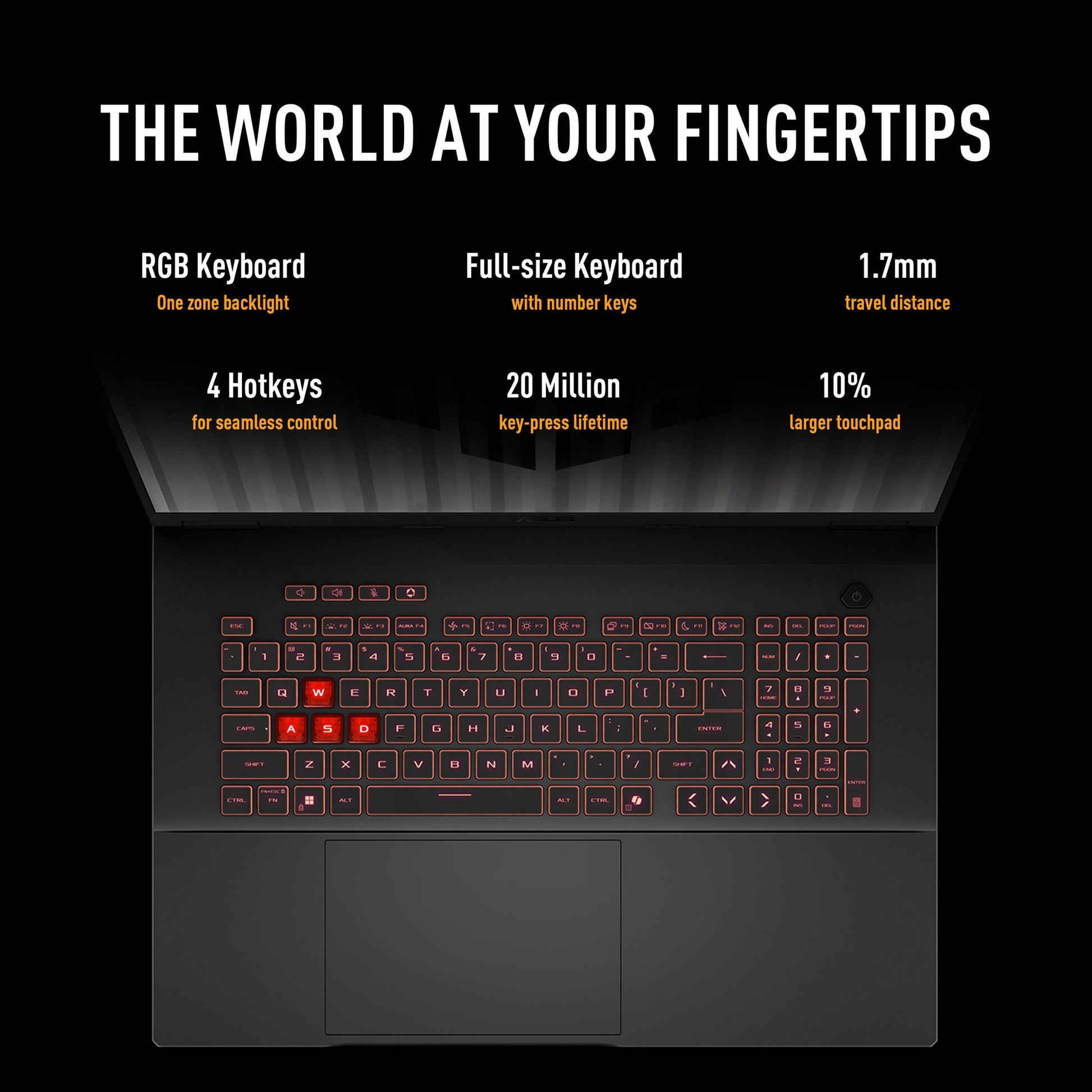Asus tuf gaming a18 fa808um-s8112w 18 gaming laptop (zwart grijs | ryzen 7 260 | rtx 5060 | 16 gb | 1 tb ssd)