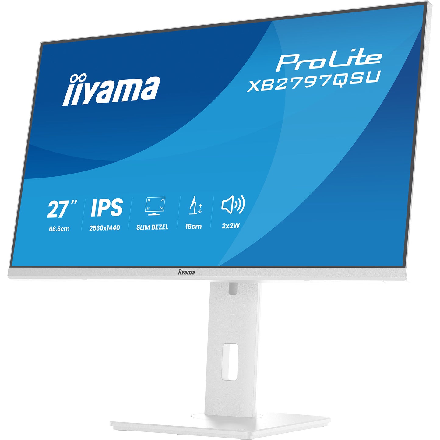 Monitor Iiyama prolite xb2797qsu-w1 27 (bianco (opaco), HDMI, porta display, USB, audio)