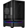 Custodia Midi Tower Asus Prime Ap202 (nero | 2x USB-A | 1x USB-C | RGB | vetro temperato)