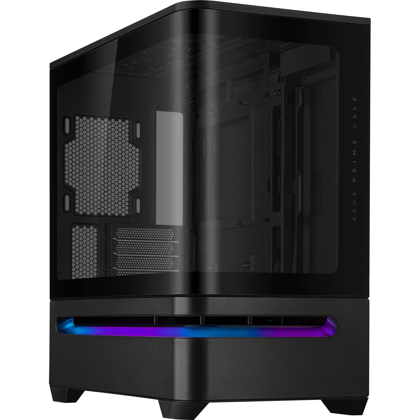 Custodia Midi Tower Asus Prime Ap202 (nero | 2x USB-A | 1x USB-C | RGB | vetro temperato)
