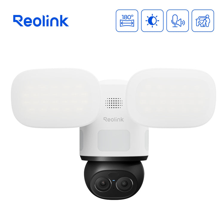 Reolink f850w trackflex floodlight wifi beveiligingscamera (wit, 4k, wifi)