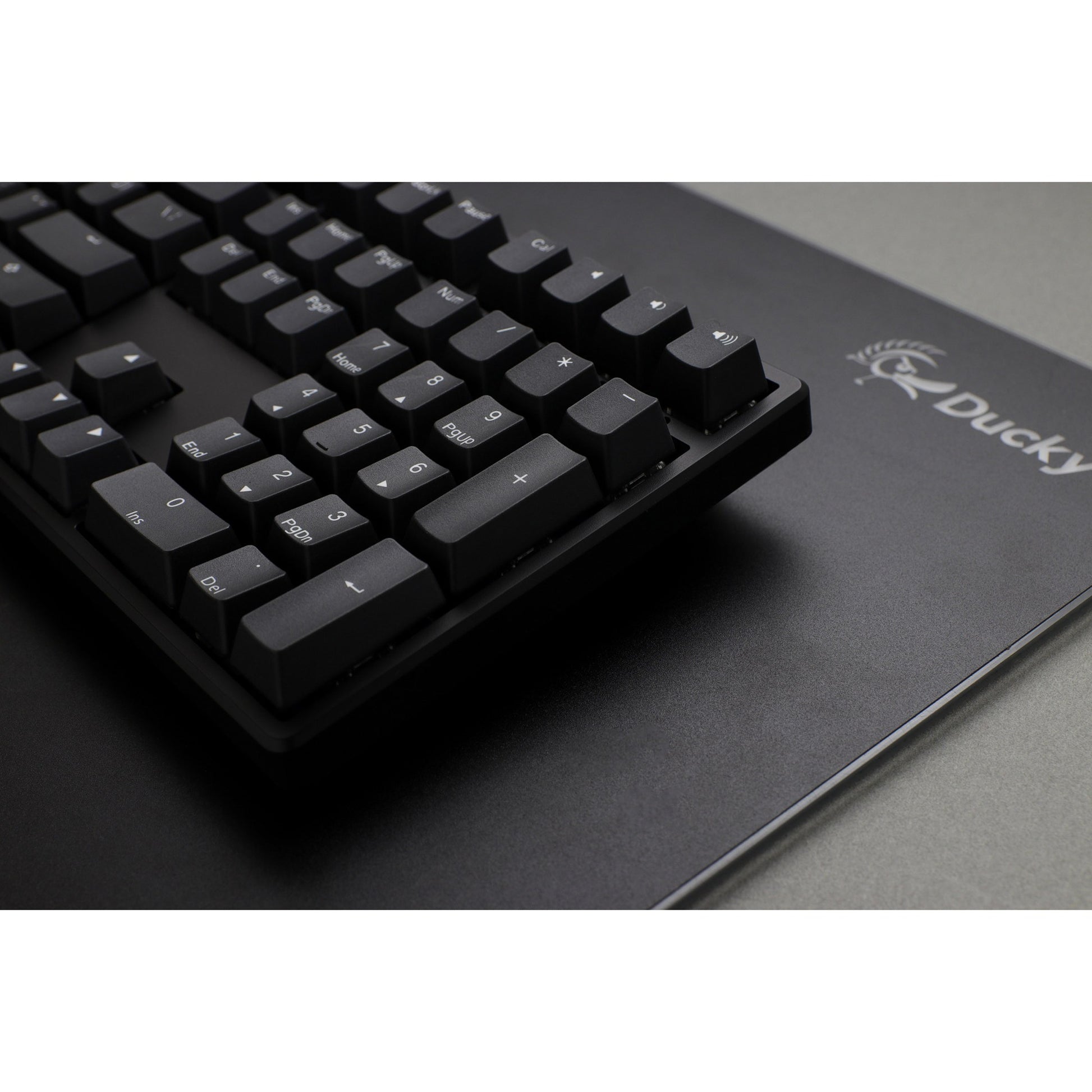 Ducky origin phantom black mechanisch toetsenbord (zwart, us lay-out (qwerty), cherry mx speed silver, 100%, hot swap, pbt double-shot keycaps)