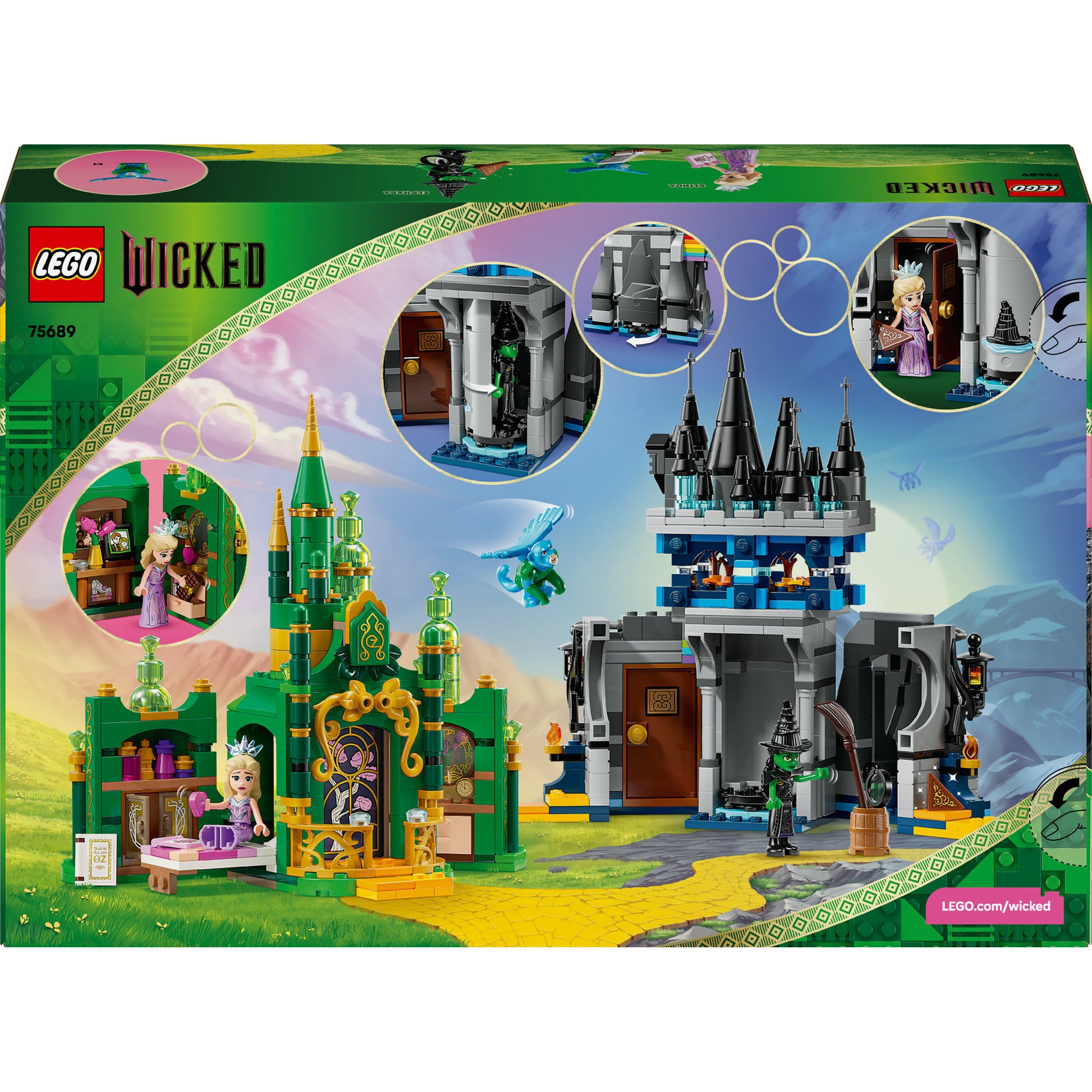 Lego 75689 La malvagia città di smeraldo e il castello di kiamo ko