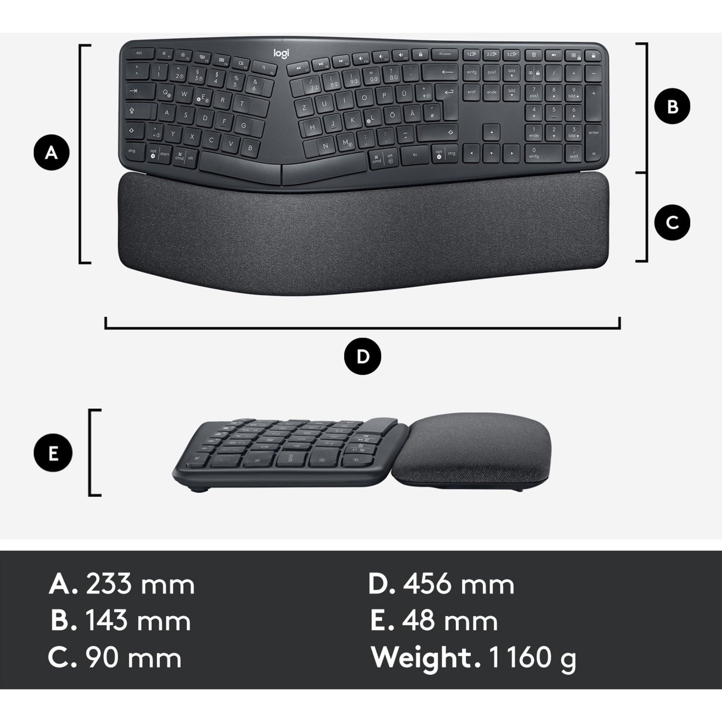 Logitech K860 ERGO Teclado