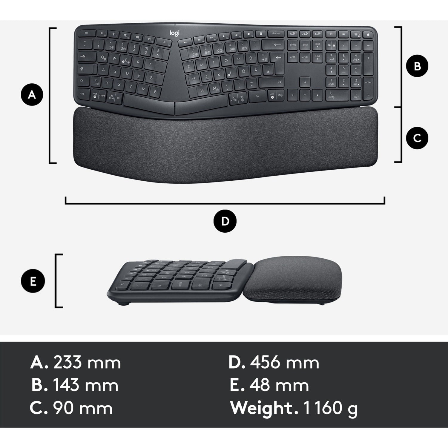 Logitech K860 ERGO Teclado