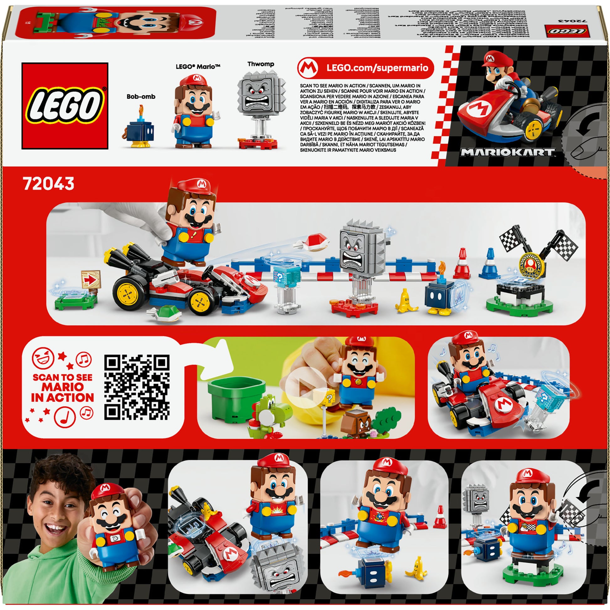 LEGO Super Mario 72043 Mario y Stanaard Kart