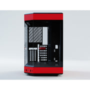 Hyte y60 midi tower behuizing (rood zwart | 3x usb-a | tempered glass) - afbeelding 6