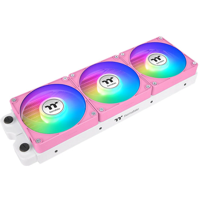 Thermaltake ct120 ex reverse argb sync ventola di raffreddamento per PC rosa (pacchetto da 3 ventole) ventole per case (rosa, 3 pezzi, 120 x 120 x 25 mm, pwm)