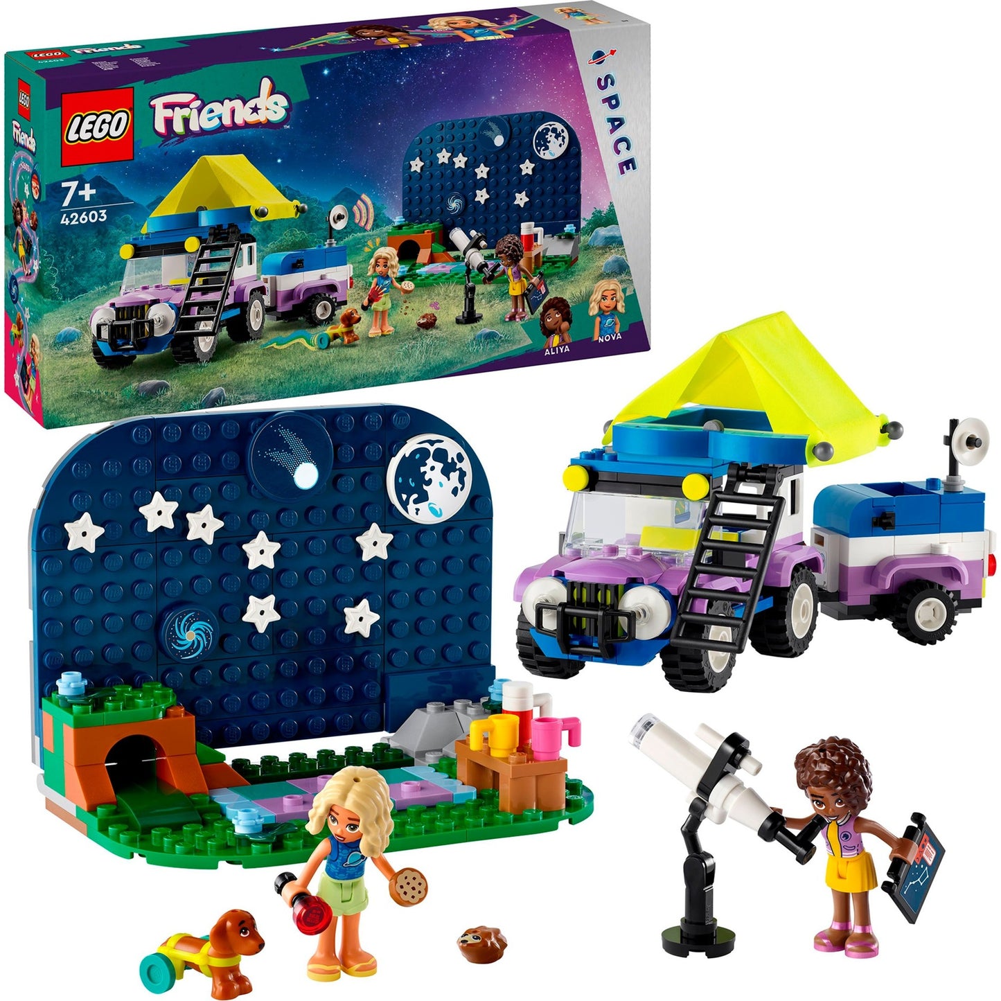 Lego friends - astronomisch kampeervoertuig constructiespeelgoed (42603)