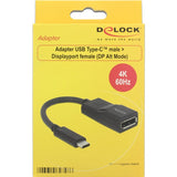 Delock usb-c > displayport adapter (zwart, dp alt mode, 4k 60 hz) - afbeelding 3