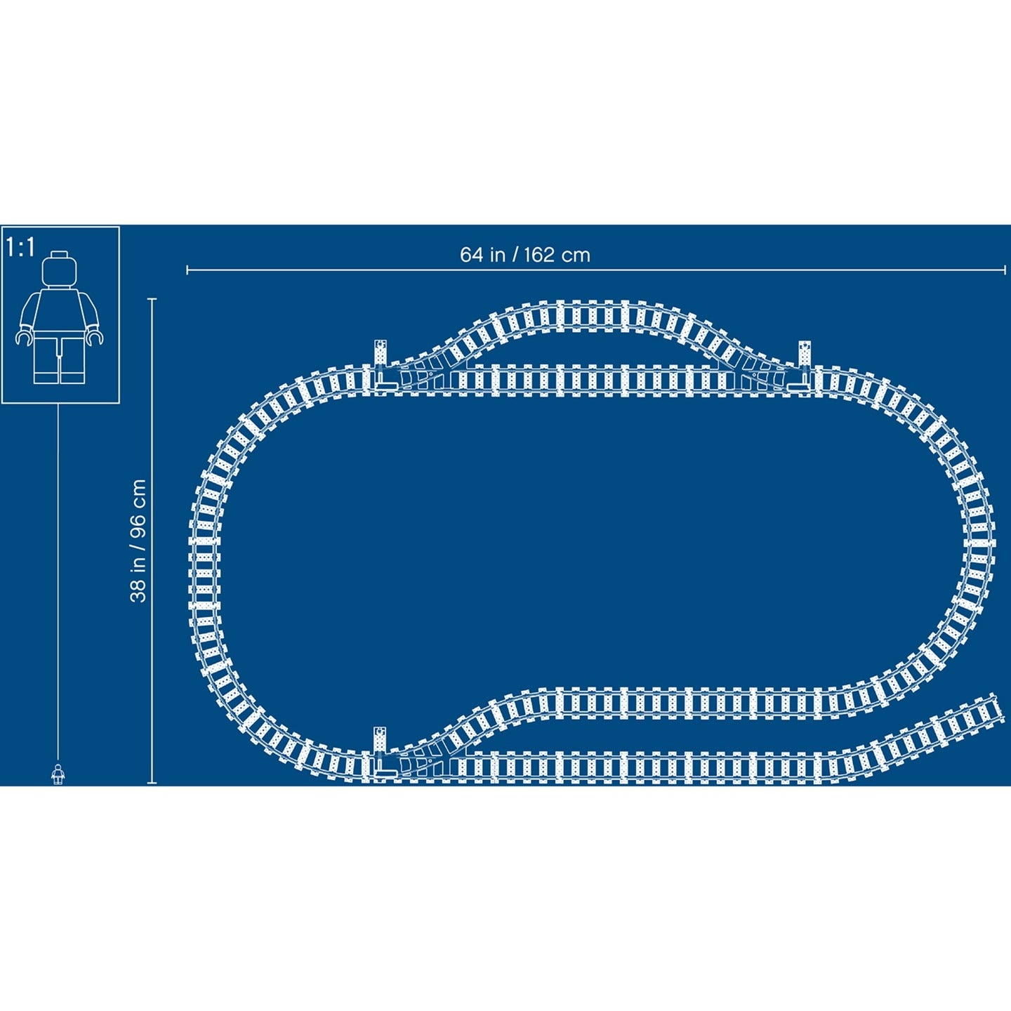 Lego City 60205 Rails flessibili 20 pezzi