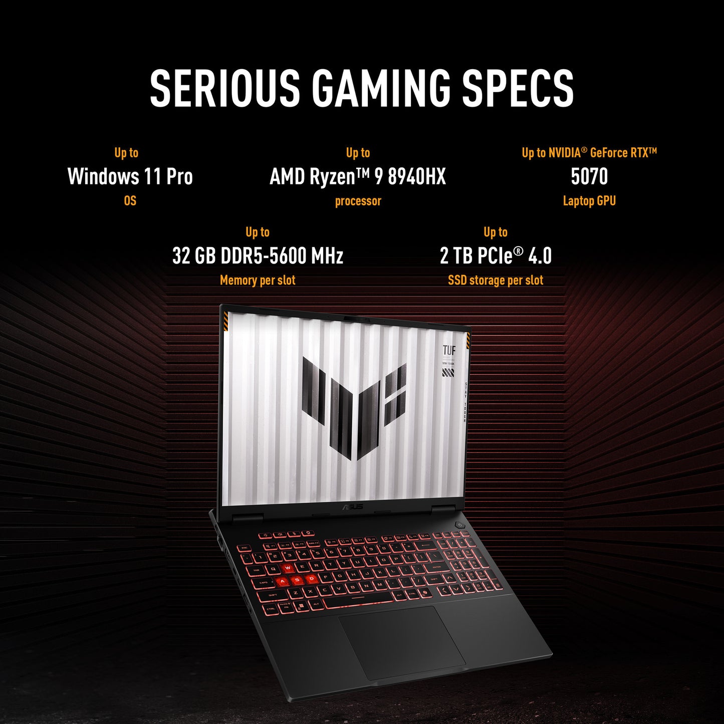 Asus tuf gaming a16 fa608um-rv231w 16 laptop da gioco (nero grigio | r7 260 | rtx 5060 | 16 GB | SSD da 512 GB)