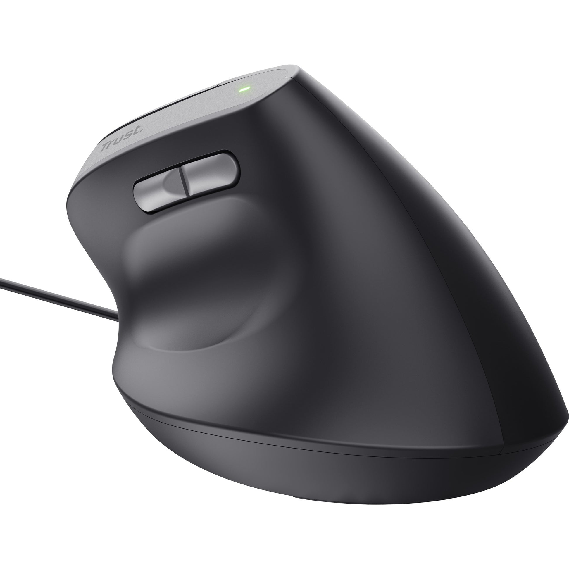 Trust bayo ii bedrade ergonomische muis (zwart, 800 dpi - 2400 dpi)