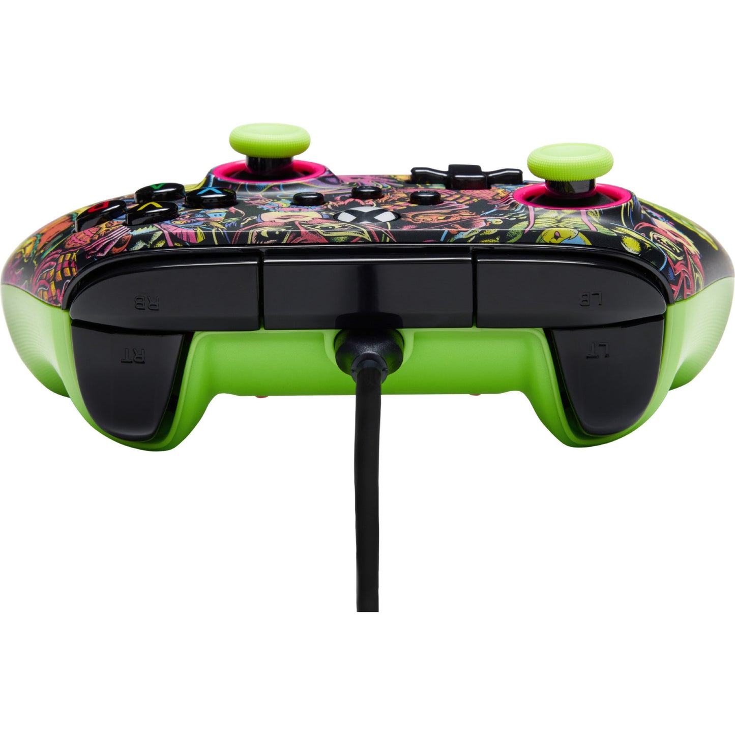 Controller Powera Advantage con cavo per xbox serie x|s - fortnite: Glow (neon green, xbox series x|s, xbox one, PC)