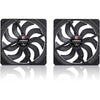 Ventole Noctua nf-a14x25 g2 pwm sx2-pp chromax.black (nero, 2 pezzi, 140 x 140 x 25 mm)