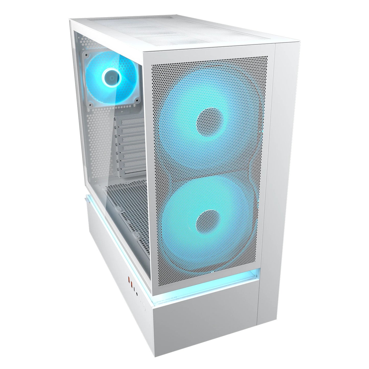 Custodia midi tower Cougar cfv235 mesh (bianco | 2x USB-A | 1x USB-C | RGB | vetro temperato)