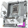 Scheda madre Gigabyte B850M Aorus Elite WiFi6E Ice Socket AM5 (bianco argento, RAID, 2,5 GB-LAN, WiFi 6E, BT, audio, µATX)