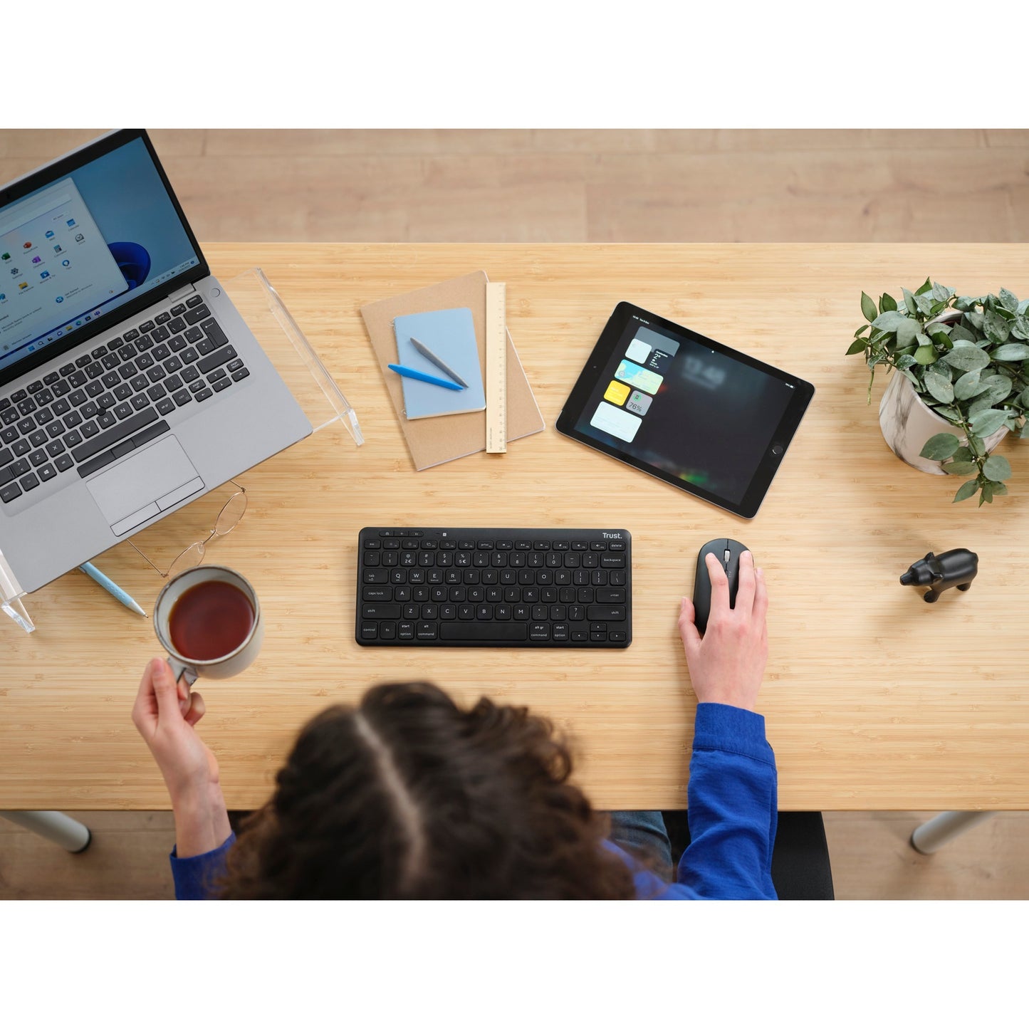 Confiar en lyra compacto teclado inalámbrico