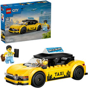 Lego ® city gele taxi - modelautobouwset met 2 minifiguren - klassieke speelgoedtaxi - 60487 - afbeelding 1