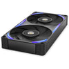 Ventiladores de caja nzxt f240x rgb (negro, 2 piezas, 240 x 120 x 30 mm, pwm)